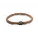 Bracelet cuir rond Naturel