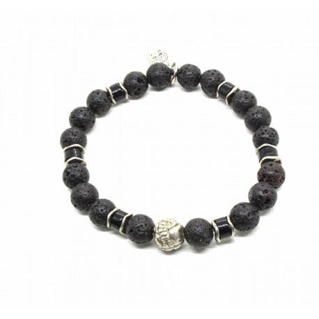 Bracelet Lava stone Tiki