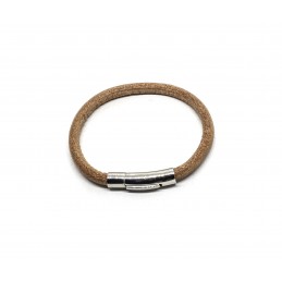 Bracelet cuir rond Naturel