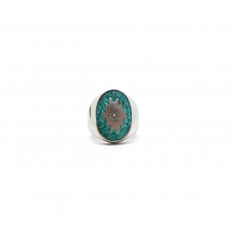 Signet ring Turquoise Sand southwestern