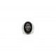 Signet ring black enamel southwestern