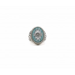 Bague sable Turquoise southwestern