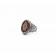 Bague jaspe rouge southwestern