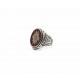 Bague jaspe rouge southwestern