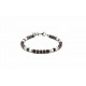 Mini heishi Jasper and Onyx bracelet