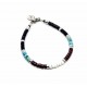 Bracelet mini Heishi Onyx, Magnesite et Jaspe