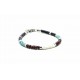 Mini heishi Onyx, Magnesite and Jasper bracelet