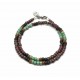 Matubo double bracelet Picasso red
