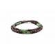 Bracelet double tour Matubo Picasso rouge