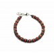 Bracelet Heishi Jaspe rouge