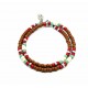 Bracelet double tour Matubo terracota