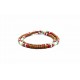 Bracelet double tour Matubo terracota