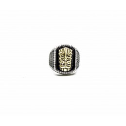 Vintage signet ring tiki