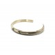 Semi-round ring brass patinated