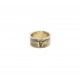 Solid brass Long Horn skull ring