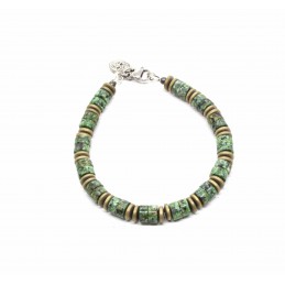 Heishi African turquoise bracelet