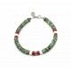 Bracelet Heishi Turquoise Impérial & Corail