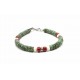 Bracelet Heishi Turquoise Africaine & Corail