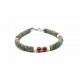 Bracelet Heishi Turquoise Impérial & Corail