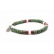 Bracelet Heishi Turquoise Africaine & Corail