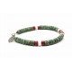 Heishi Imperial Turquoise & Coral bracelet