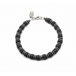 Bracelet Heishi Pierre de lave