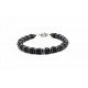 Heishi lava stone bracelet