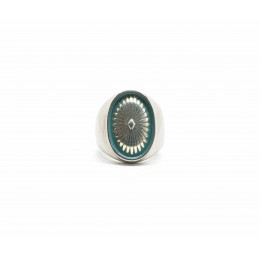 Turquoise concho ring