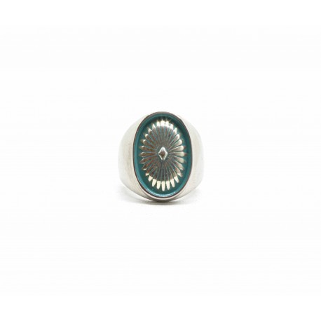 Turquoise concho ring