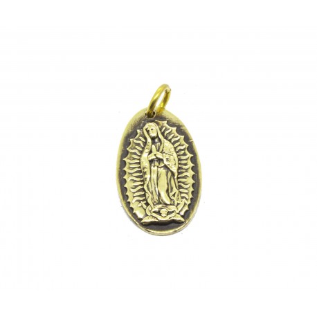 Médaille collier Santa Maria laiton