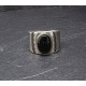Bague Onyx Oval Argent 925