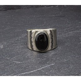 Bague Onyx Oval Argent 925