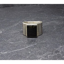Bague Onyx rectangle Argent 925