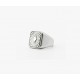 Bague carrée concho silver