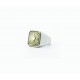 Bague carrée concho laiton
