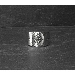 Ring 925 silver "Compass"