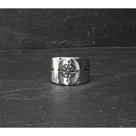 Ring 925 silver "Compass"